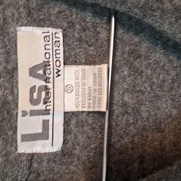 Lisa International Wool cat and mouse vest 3X gray - Picture 4 of 5